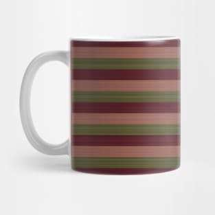 Red / Green "Fabric" lines pattern Mug